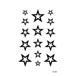 Black temporary tattoo - waterproof stickerStickers