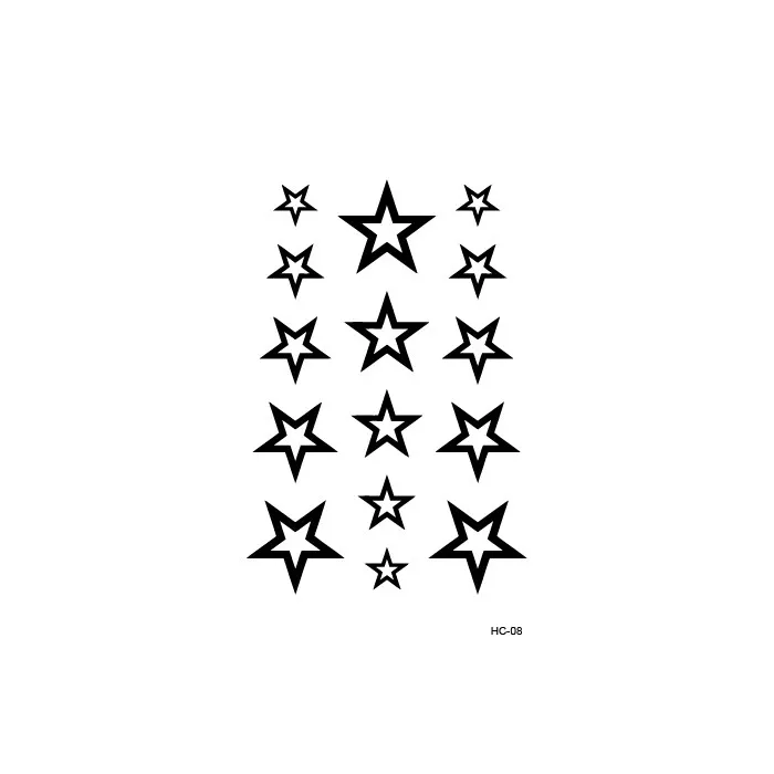 Black temporary tattoo - waterproof stickerStickers