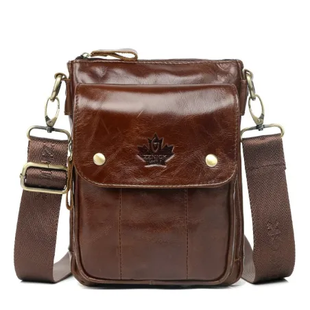 Luxurious shoulder bag - flap design - genuine leatherBags