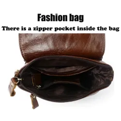 Luxurious shoulder bag - flap design - genuine leatherBags