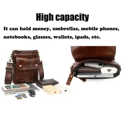 Luxurious shoulder bag - flap design - genuine leatherBags
