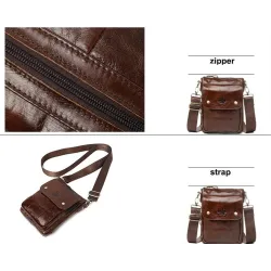 Luxurious shoulder bag - flap design - genuine leatherBags