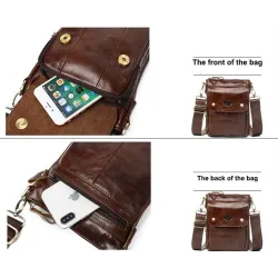 Luxurious shoulder bag - flap design - genuine leatherBags