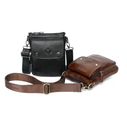 Luxurious shoulder bag - flap design - genuine leatherBags