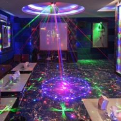 Mini stage light - laser projector - with remote - RGB - LED - 96 patternsStage & events lighting