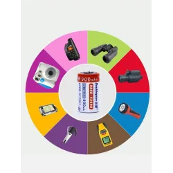 CR2 - 3V - 900mAh - LiFePO4 - battery - rechargeableBattery