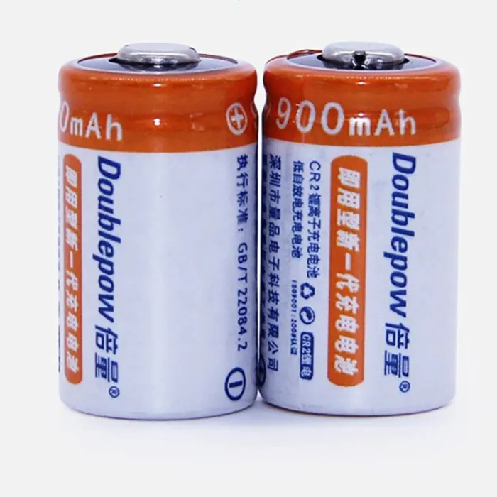 CR2 - 3V - 900mAh - LiFePO4 - battery - rechargeableBattery