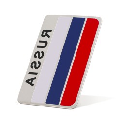3D aluminum Russia flag - car stickerStickers