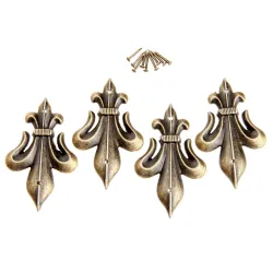 Antique brass - decorative corner protectors for furniture 4 piecesFurniture