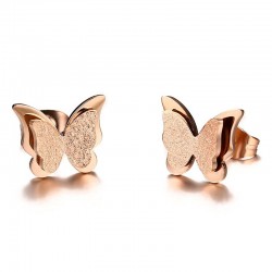 Small butterfly - stud earrings