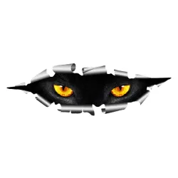 3D peeking cat eyes - vinyl car sticker - waterproofStickers