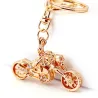 Skeleton & motorcycle - crystal keychainKeyrings