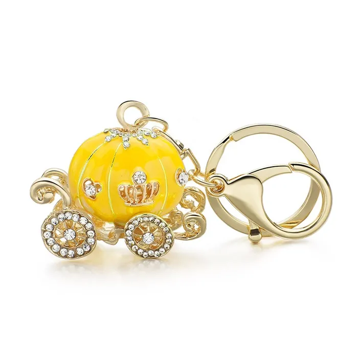 Crystal pumpkin - carriage - keychainKeyrings