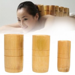 Traditional Chinese Bamboo Suction Cups Acupuncture Anti Cellulite Massage Set 3pcs