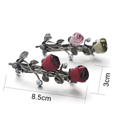 Roses crystal hair clipHair clips