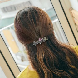 Roses crystal hair clipHair clips