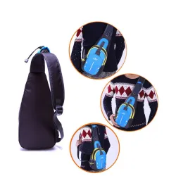 Waterproof nylon chest shoulder bag backpack unisexBags