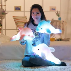 Luminous LED plush dolphin doll toy 45 cmCuddly toys