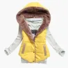 Slim-design warm jacket hooded vest bodywarmer cottonJackets