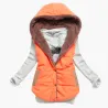 Slim-design warm jacket hooded vest bodywarmer cottonJackets