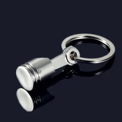 Silver engine pistol - keyringKeyrings