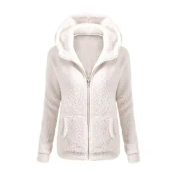 Soft fleece hooded jacket with zipperHoodies & Jumpers