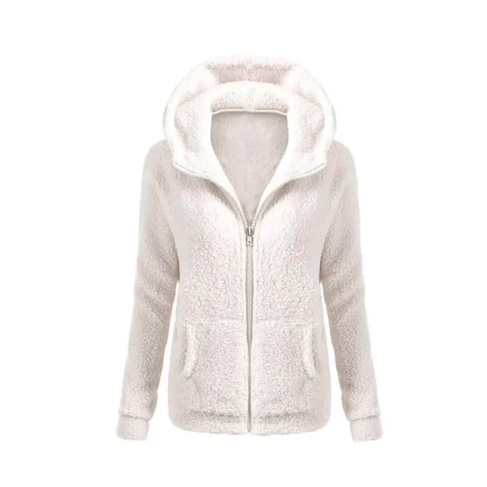 Soft fleece hooded jacket with zipperHoodies & Jumpers