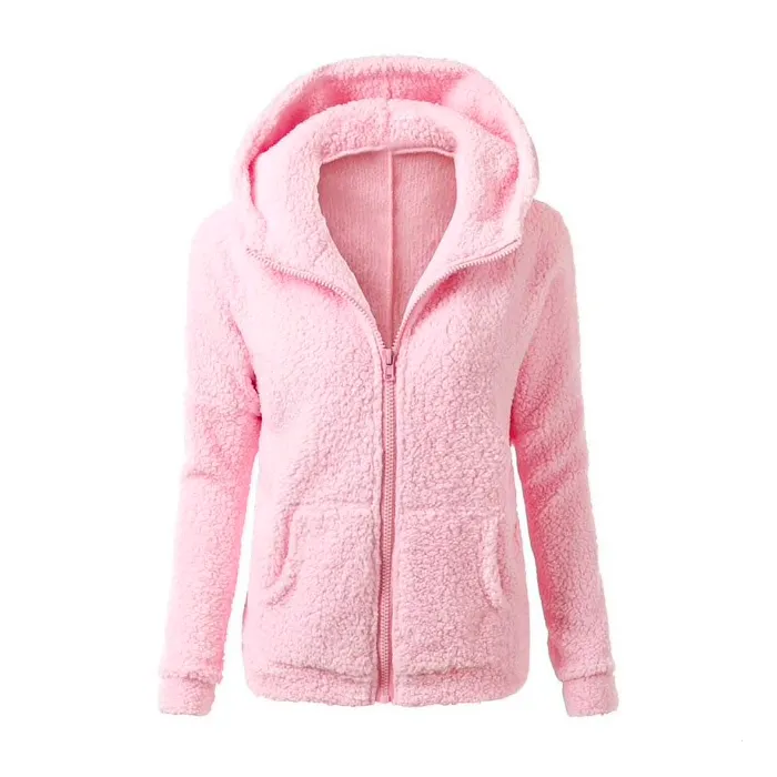 Soft fleece hooded jacket with zipperHoodies & Jumpers