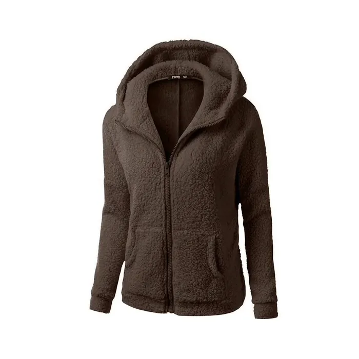 Soft fleece hooded jacket with zipperHoodies & Jumpers