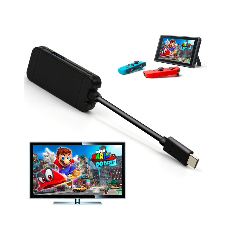 Nintendo Switch USB type C adapter charging dock USB 3.0 HD TV HDMI converter cable transferSwitch