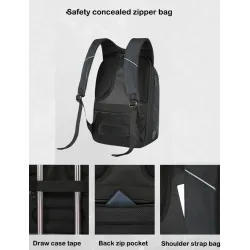 Anti-theft backpack with USB charging - waterproof - 15.6-inch laptop bagBackpacks