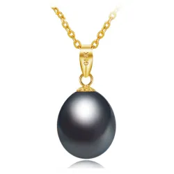 Luxury gold necklace with pearl 45cmNecklaces