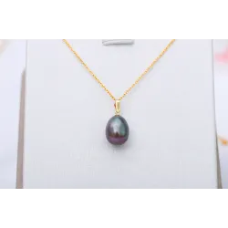 Luxury gold necklace with pearl 45cmNecklaces