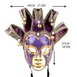 Vintage Jolly Joker - Venetian full face mask for masquerade & halloweenPlaques & Signs