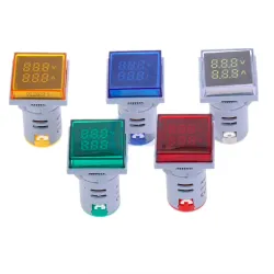 AC 60-500V 0-100A - LED voltmeter square digital dual display - voltage gauge - measurement meterDiagnosis