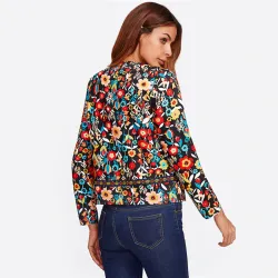 Elegant jacket with floral printJackets