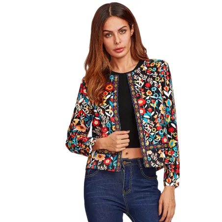 Elegant jacket with floral printJackets