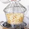 Foldable strainer - stainless steel mesh cooking basketKitchen