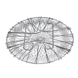 Foldable strainer - stainless steel mesh cooking basketKitchen