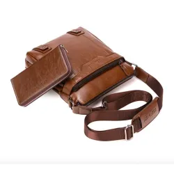 Fashionable leather crossbody & shoulder bag with wallet*Bags
