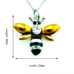 Crystal bee - necklaceNecklaces