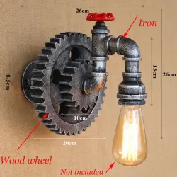 Vintage iron pipe - wall lampWall lights