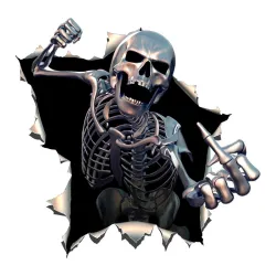 Angry skeleton - vinyl car sticker 15 * 15cmStickers