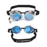 Steampunk & gothic glasses with rivets - vintage gogglesHalloween & Party
