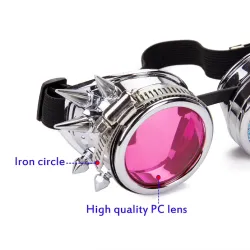 Steampunk & gothic glasses with rivets - vintage gogglesHalloween & Party