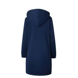 Casual oversized jacket - long hooded sweatshirt with zipper - plus sizeJackets
