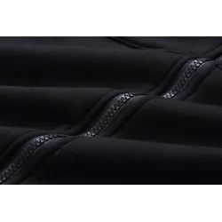 Casual oversized jacket - long hooded sweatshirt with zipper - plus sizeJackets