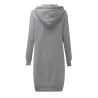 Casual oversized jacket - long hooded sweatshirt with zipper - plus sizeJackets