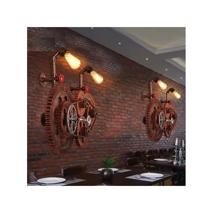 Loft style industrial gear - vintage wall light lampWall lights