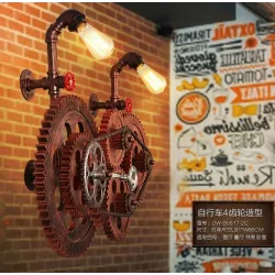 Loft style industrial gear - vintage wall light lampWall lights